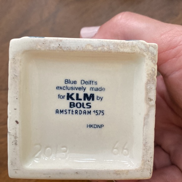 KLM BOLS Blue Delft Dutch House #66 Empty - Picture 6 of 6